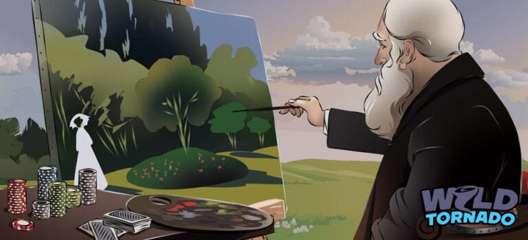 Back-of-a-man-painting-with-casino-chips-cards-next-to-him-1