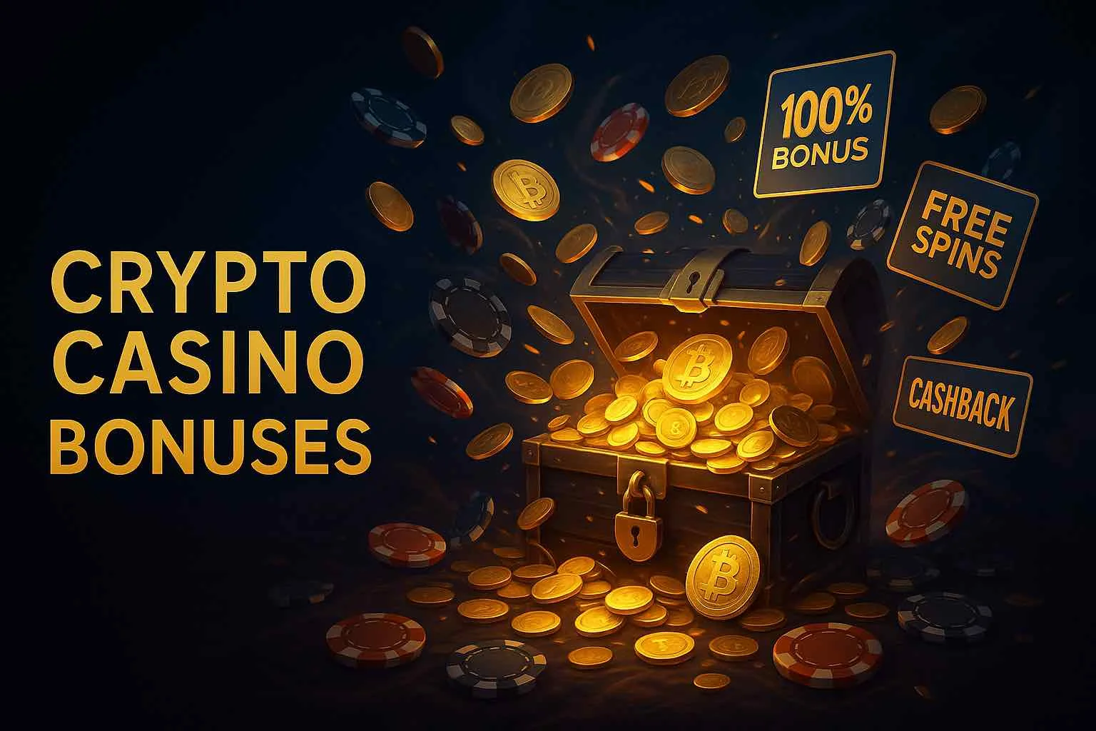Crypto Casino Bonuses – Bitcoin, Free Spins and Cashback Crypto casino bonuses with bitcoin, free spins and cashback rewards