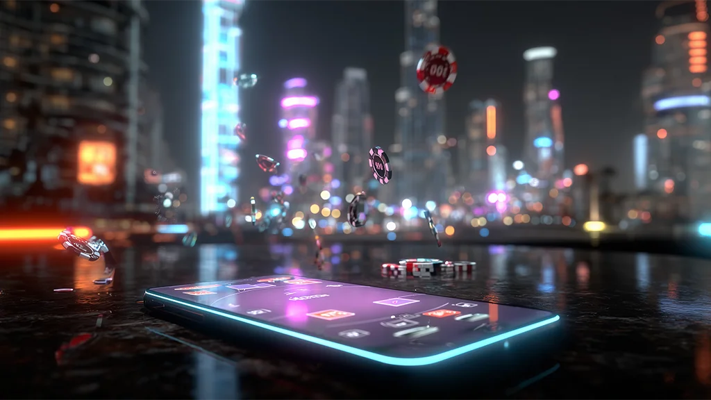 Crypto poker chips on a WildTornado table