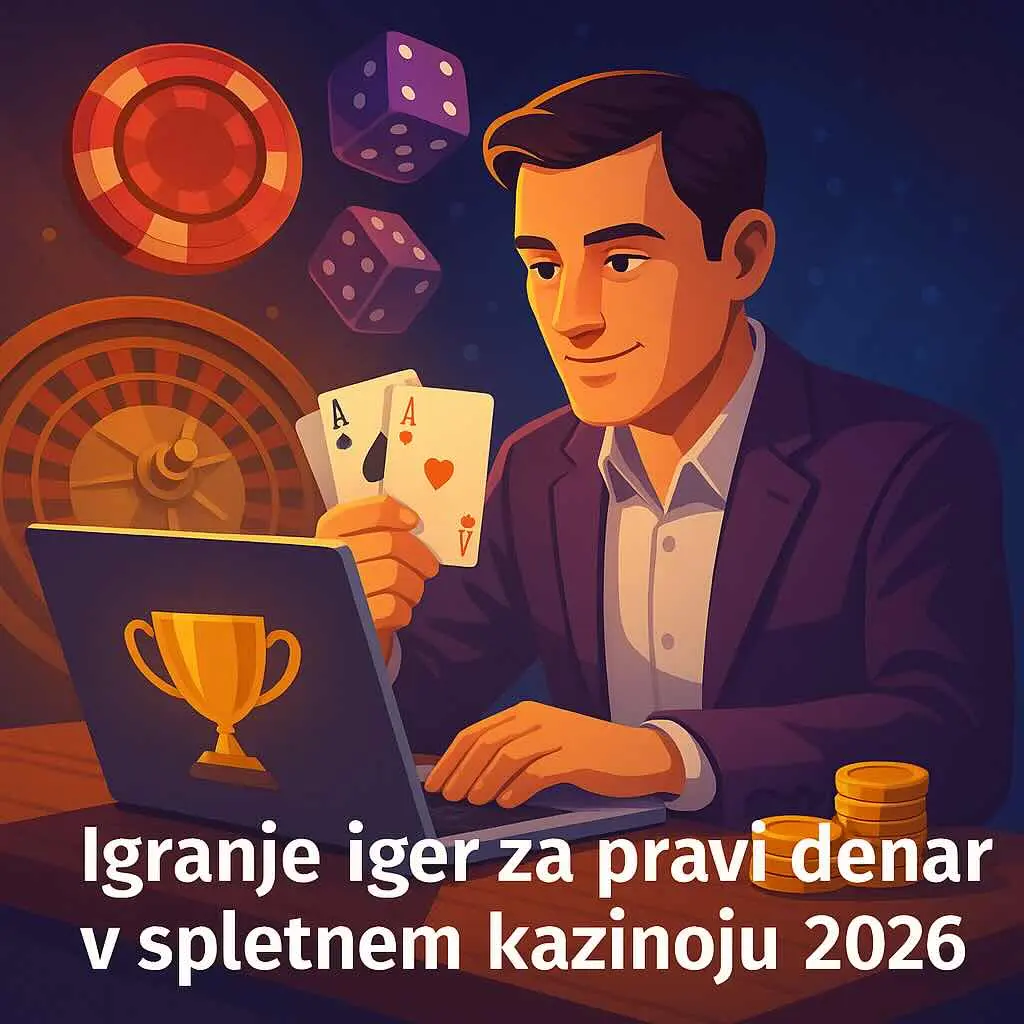 Igranje iger za pravi denar v spletnem kazinoju 2026