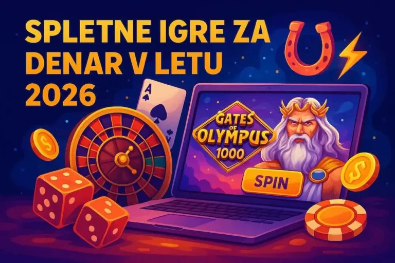 Grafični prikaz spletnih iger za denar v letu 2026
